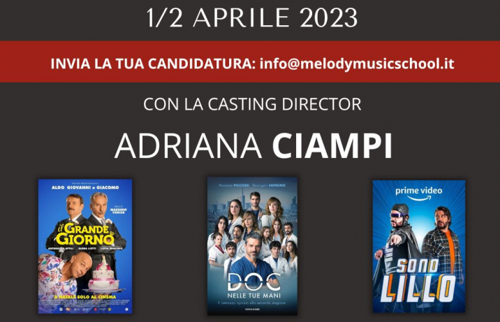 WORKSHOP CON LA CASTING DIRECTOR: ADRIANA CIAMPI
